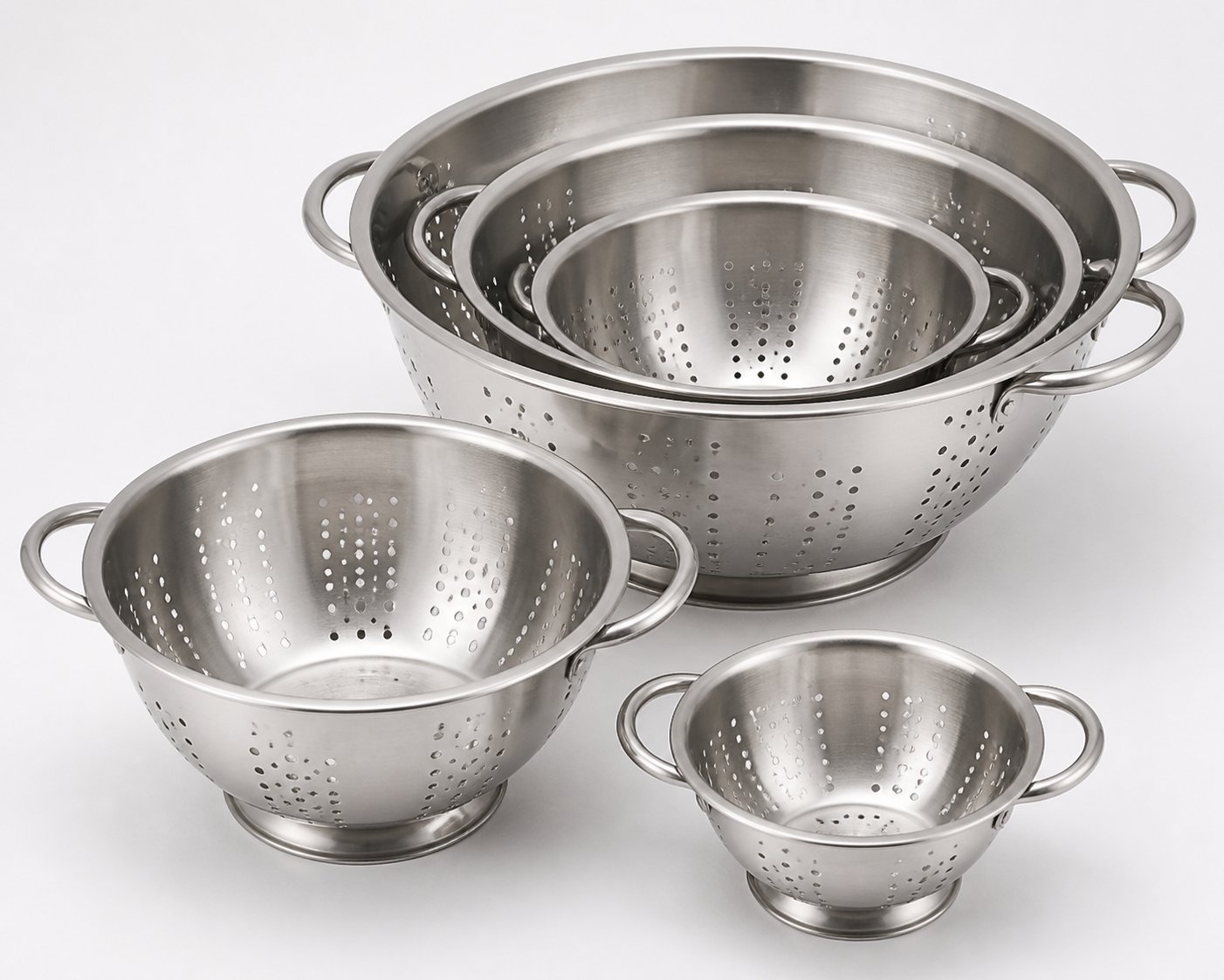 Bulk Stainless Steel Colander, Fruit & Vegetable Wash Bowls