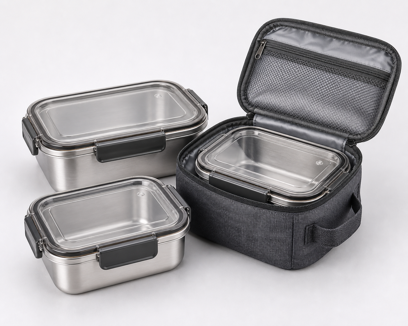 Portable Custom Food Storage Containers With Bag Wholesale