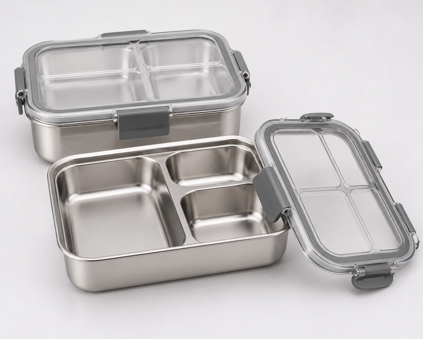 Wholesal Food-Grade Stainless Steel Lunch Boxes - Compartments & Leak-Proof Design