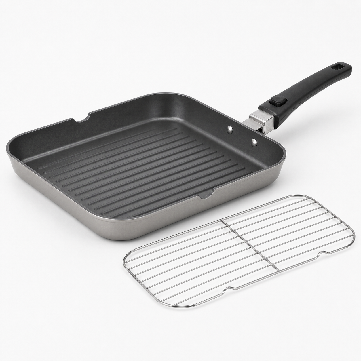 Wholesale Aluminum Cookware Grill Pan，Portable Outdoor Grill Pan,Support Customization