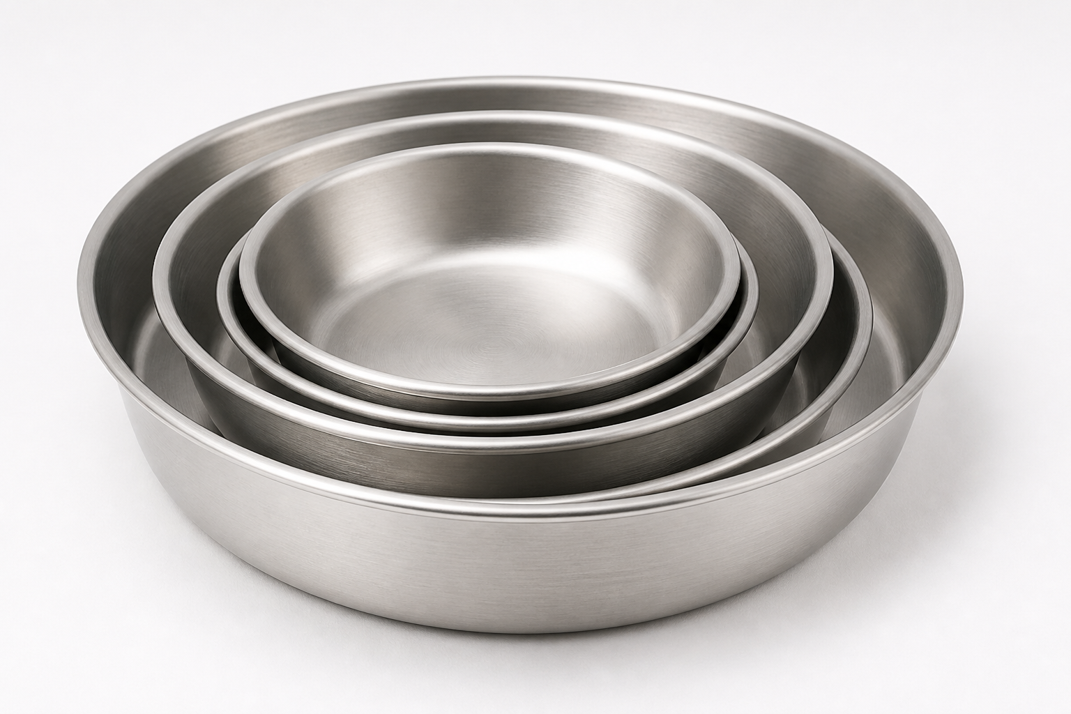Wholesale Classic Matte Stainless Steel Deep Plates – LiXian Tableware Manufacturer