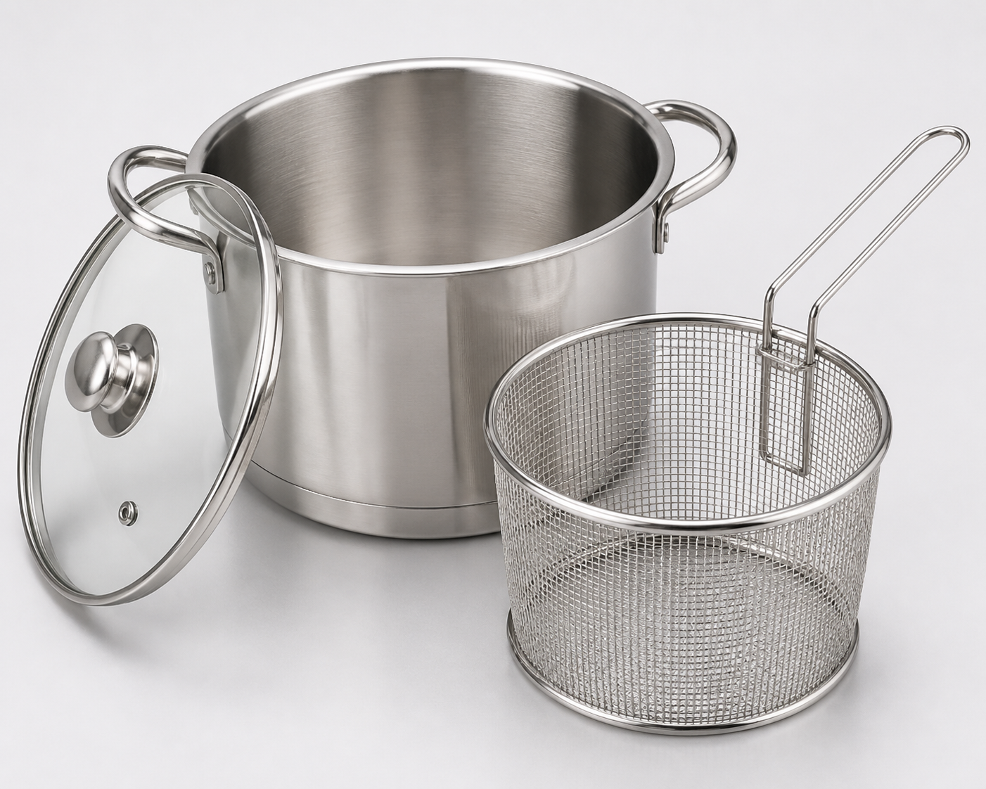 Wholesale Deep Frying Pot with Strainer Basket 4.3L