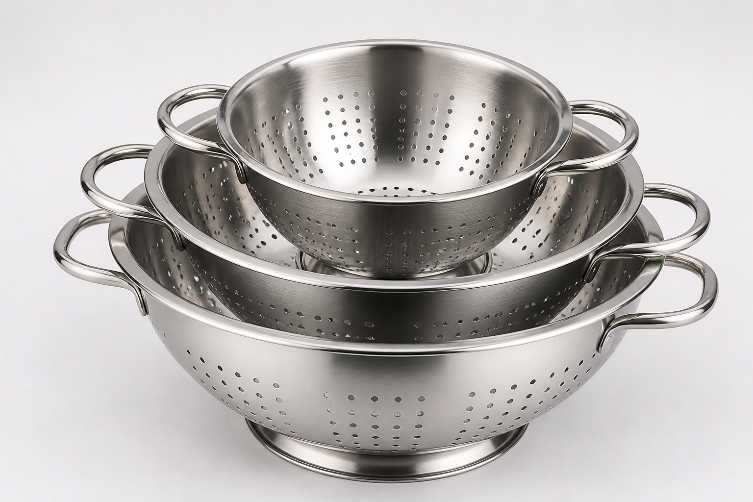 Wholesale Premium Stainless Steel Colander Set