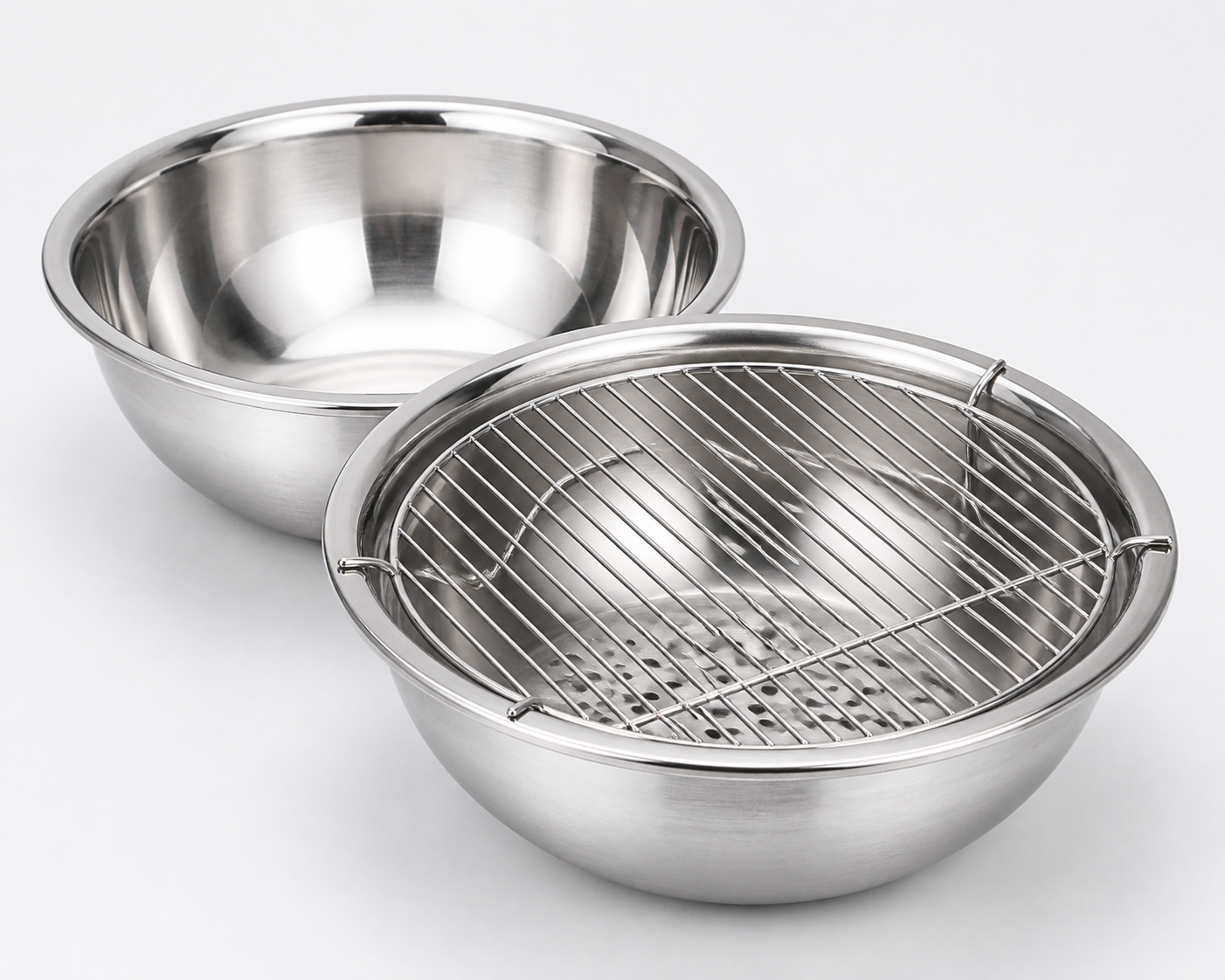 Wholesale Stainless Steel Bowl with Oil Draining Rack