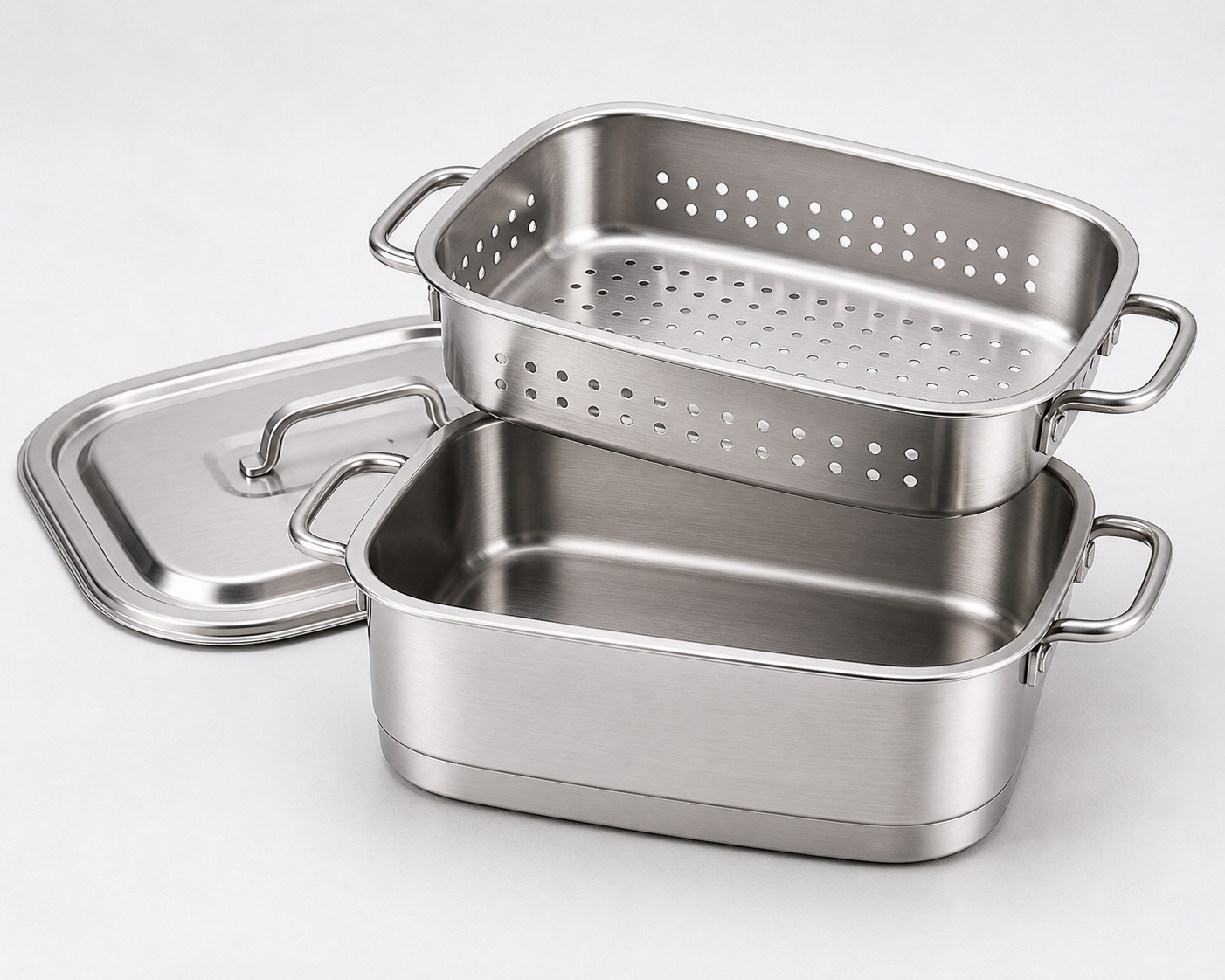 Wholesale Stainless Steel Food Container and Strainer Set – Support Induction Cooker Cooking