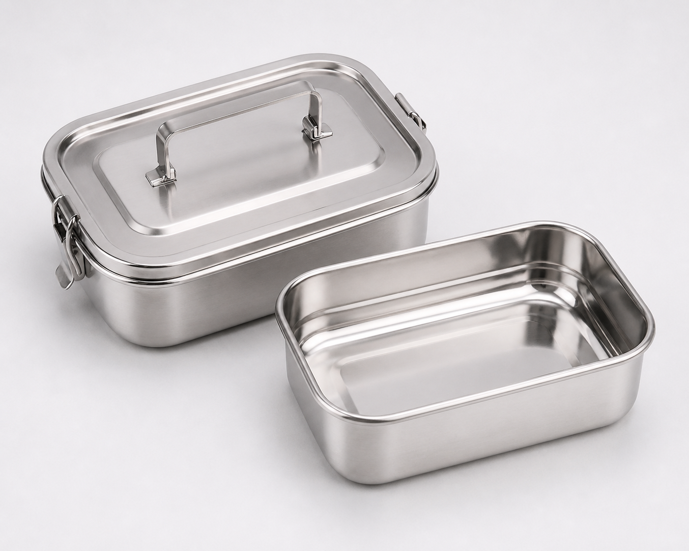 Wholesale Stainless Steel Food Storage Container with Handle – Microwave Safe