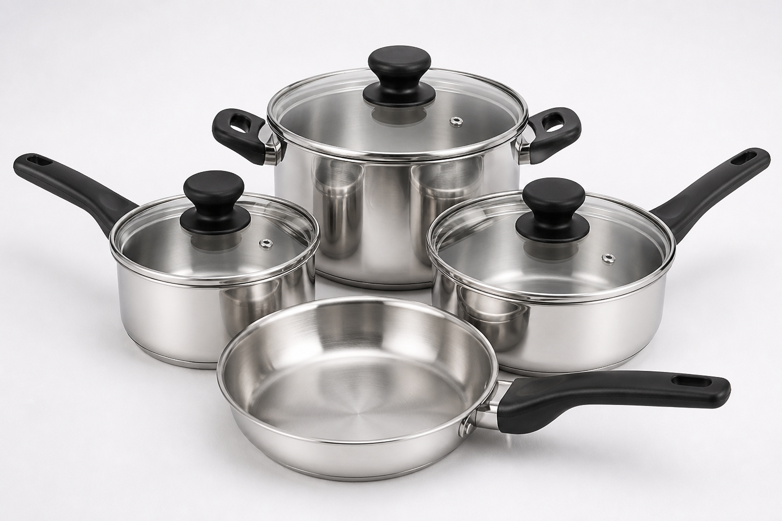 Wholesale Non-Abrasive Process Stainless Steel Cookware Set – For Quick and Easy Cooking